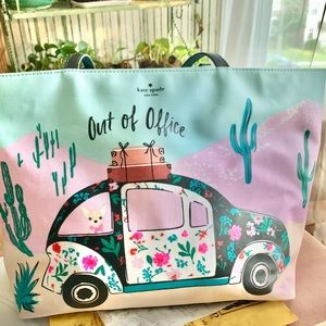 Kate Spade Out Of Office Large Canvas Handbag